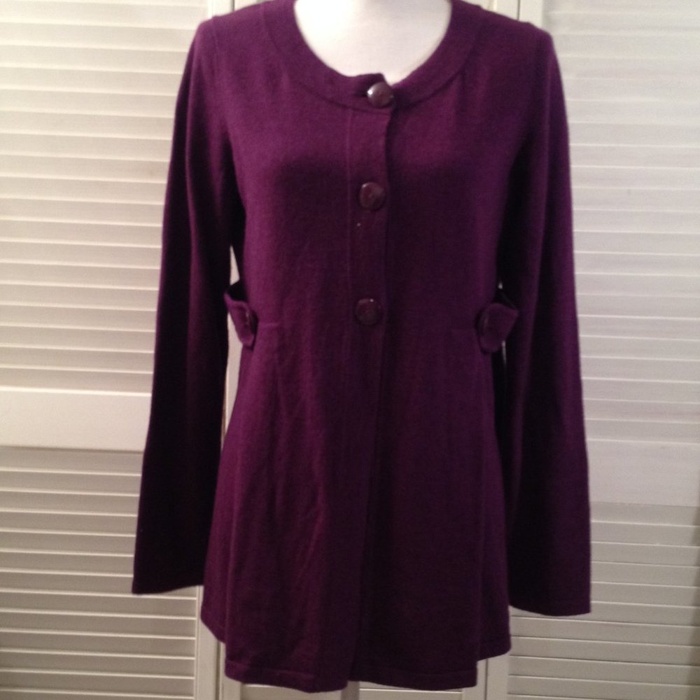 Banana Republic L Plumb Cashmere Blend Sweater
